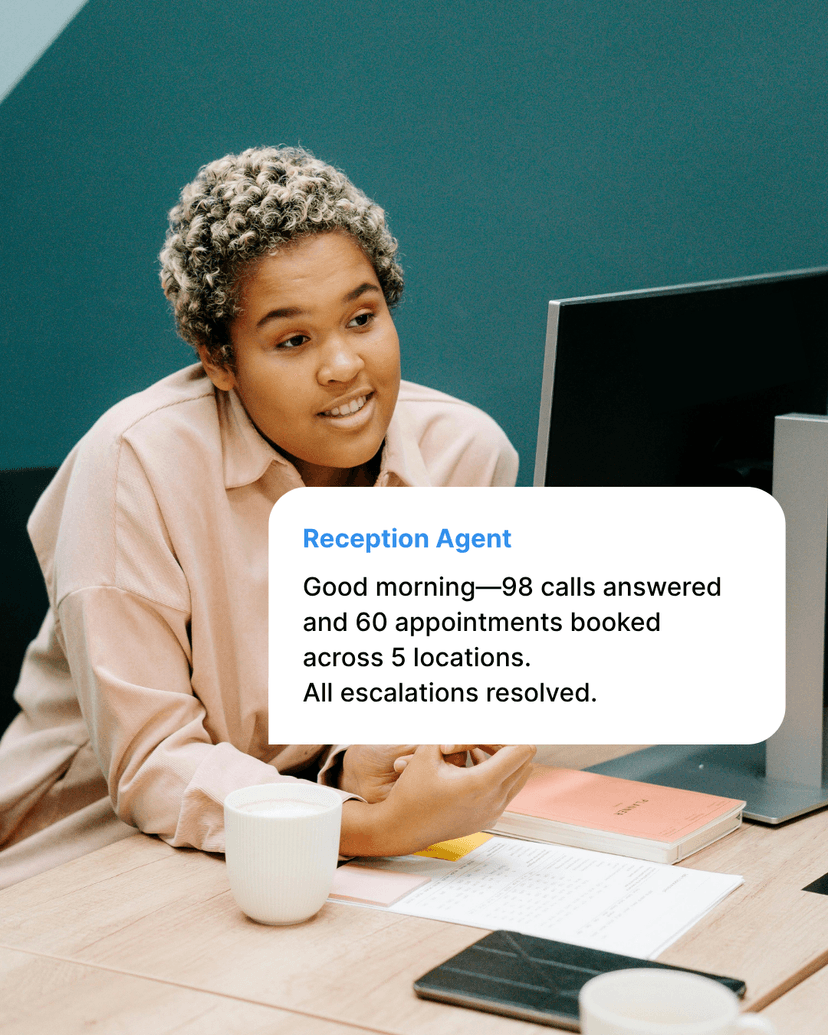 Reception Agent in Action